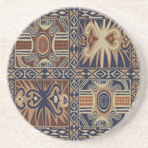 Dessous De Verre En Grès African Tribal Collage contemporain