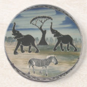 Dessous De Verre En Grès Afrique Kenya Belle faune élégante (Devant)