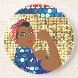 Dessous De Verre En Grès afrique rosie le riveter