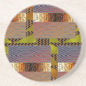 Dessous De Verre En Grès Afrocentrique (Devant)