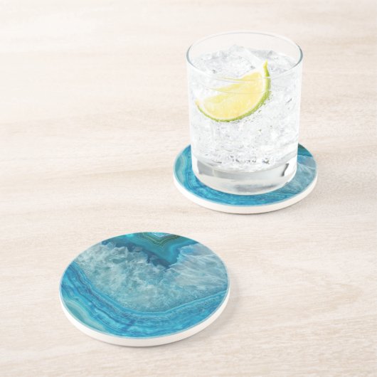 Dessous De Verre En Grès Agate (Côté)