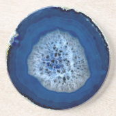 Dessous De Verre En Grès Agate bleue (Devant)