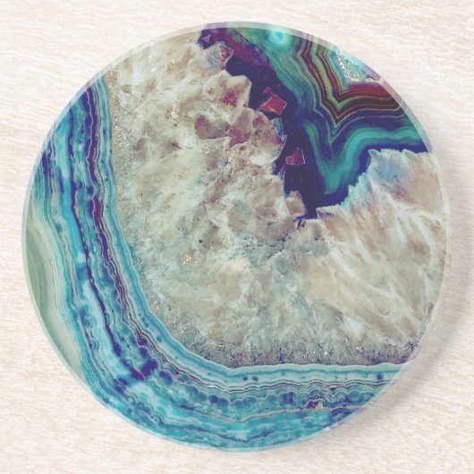 Dessous De Verre En Grès Agate multicolore (Devant)