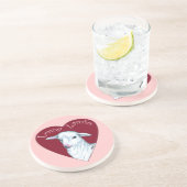 Dessous De Verre En Grès Agneaux d'amour (Côté)