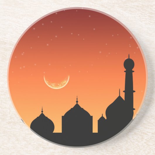Dessous De Verre En Grès Aïd Moubarak Ciel du soir (Devant)