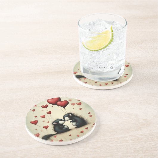 Dessous De Verre En Grès Aimer la peau 1 (Côté)