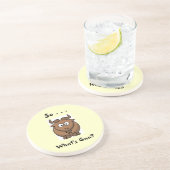 Dessous De Verre En Grès Ainsi…. Ce qui est gnou (Côté)