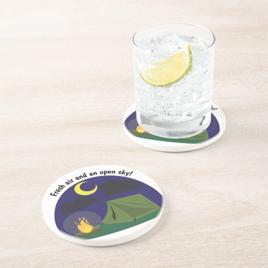 Dessous De Verre En Grès Air frais (Côté)