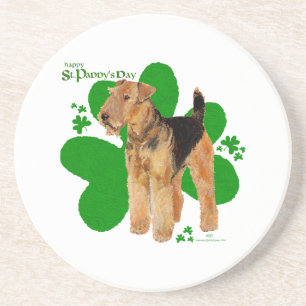 Dessous De Verre En Grès Airedale Terrier St Paddy