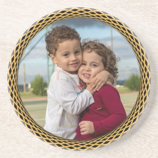 DESSOUS DE VERRE EN GRÈS AJOUTER UNE PHOTO (Devant)