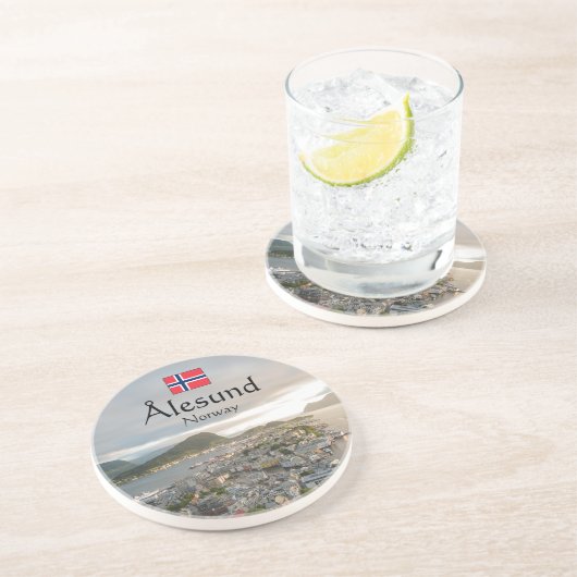 Dessous De Verre En Grès Alesund Norvège (Côté)