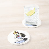 Dessous De Verre En Grès Alice et la Couronne 1 (Côté)