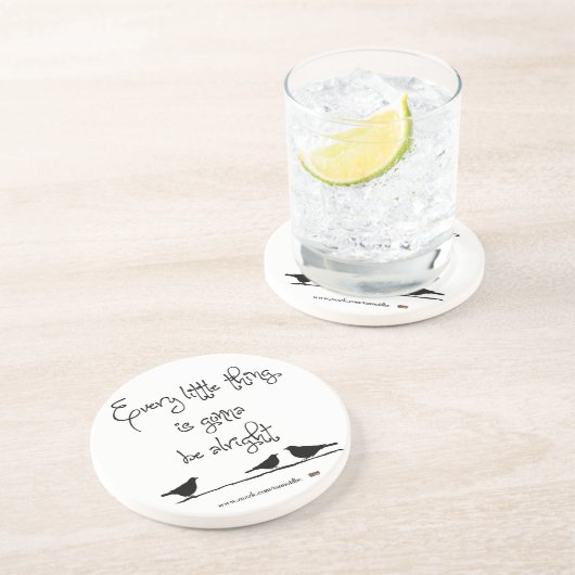 Dessous De Verre En Grès Aller être bien (Côté)