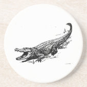 Dessous De Verre En Grès Alligator (Devant)