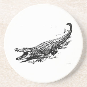 Dessous De Verre En Grès Alligator