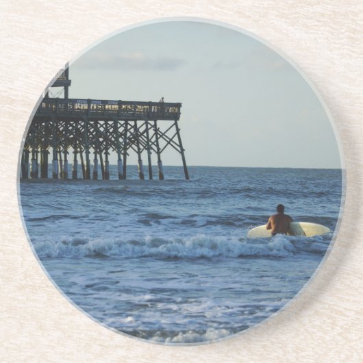 Dessous De Verre En Grès Allons surfer (Devant)