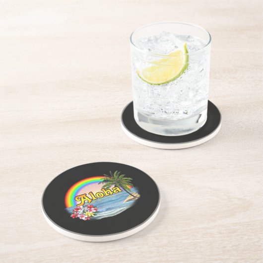 Dessous De Verre En Grès Aloha (Côté)