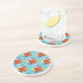 Dessous De Verre En Grès Aloha Hawaii Surf Summer (Côté)