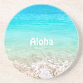 Dessous De Verre En Grès Aloha Tropical Hawaïen (Devant)