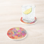 Dessous De Verre En Grès Alphabet (Côté)