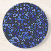 Dessous De Verre En Grès alphabet grec (Devant)