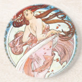 Dessous De Verre En Grès Alphonse Mucha Dance (Devant)