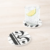 Dessous De Verre En Grès Alto Clef (Côté)