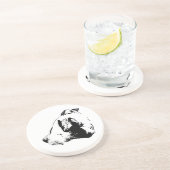 Dessous De Verre En Grès Ami garant encré (Côté)