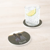 Dessous De Verre En Grès Amis rustiques (Côté)