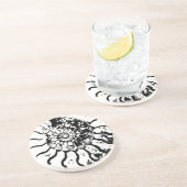 DESSOUS DE VERRE EN GRÈS AMMONITE (Côté)