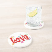 Dessous De Verre En Grès Amour (Côté)