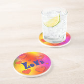 Dessous De Verre En Grès Amour (Côté)