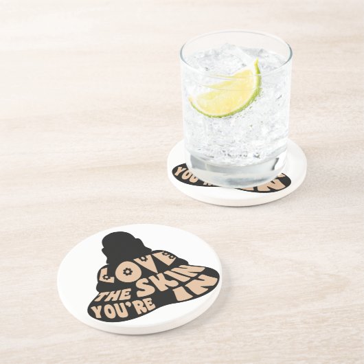 Dessous De Verre En Grès Amour Bouddha (Côté)