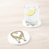 Dessous De Verre En Grès Amour de girafe (Côté)