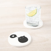 Dessous De Verre En Grès Amour de Kitty (Côté)