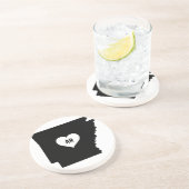 Dessous De Verre En Grès Amour de l'Arkansas (Côté)