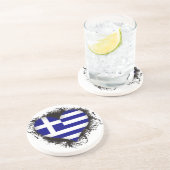 Dessous De Verre En Grès Amour Grèce du cru I (Côté)