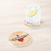 Dessous De Verre En Grès Amour le Texas (Côté)