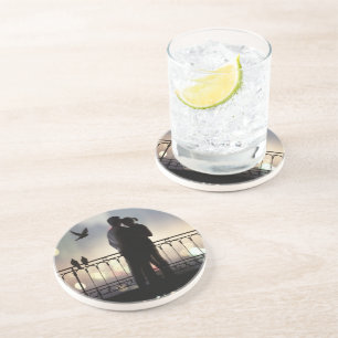 Dessous De Verre En Grès Amoureux