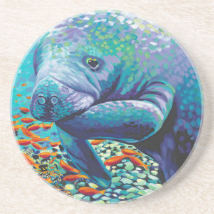 Dessous De Verre En Grès Amoureux de mer II