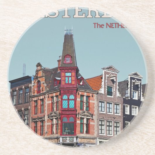 Dessous De Verre En Grès Amsterdam - Leidsestraat - Keizersgracht (Devant)