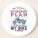 Dessous De Verre En Grès Amusant Retraité Vélo Plan de Retraite Voyage Mon<br><div class="desc">Oui, J'Ai Un Régime De Retraite. Je Prévois De Faire Mon Vélo À Pied. Conception amusante pour ceux qui aiment la moto, cross country et autoroute moto, équitation, . Marchandises vintages et rétro pour vétéran retraité. Parfait pour les collègues à la retraite, les collègues, les patrons, les gestionnaires de bureau,...</div>