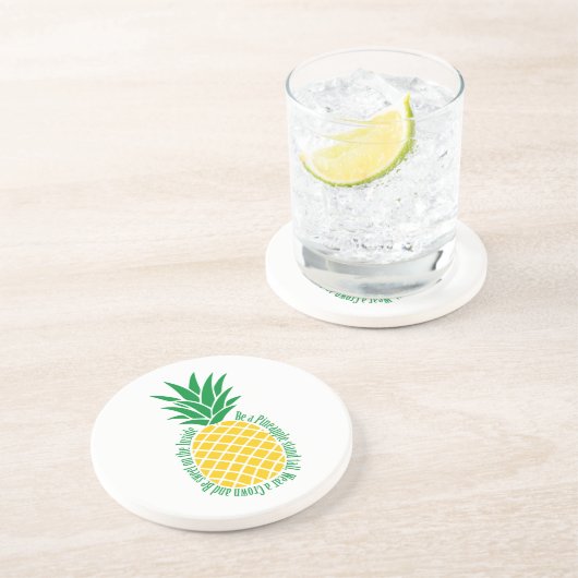 Dessous De Verre En Grès Ananas (Côté)
