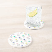 Dessous De Verre En Grès Ananas Abstrait (Côté)