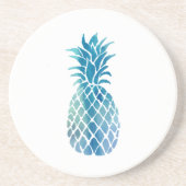 Dessous De Verre En Grès ananas bleu (Devant)