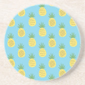 Dessous De Verre En Grès Ananas délice : Tropical Fruit Print (Devant)