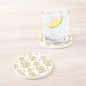 Dessous De Verre En Grès ananas doré (Côté)