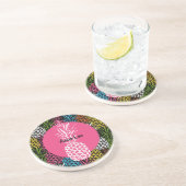 Dessous De Verre En Grès Ananas Sauvage et Sucré (Côté)