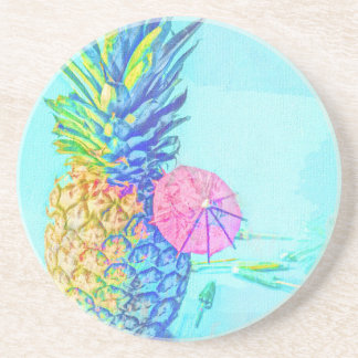 Dessous De Verre En Grès Ananas Tropical