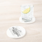 Dessous De Verre En Grès Anatomie humaine (Côté)